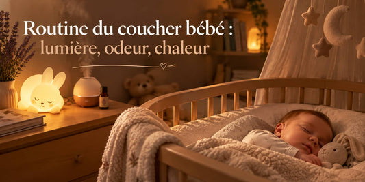 Routine du coucher bébé : lumière, odeur, chaleur