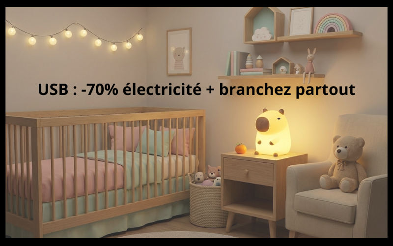USB : -70% électricité + branchez partout