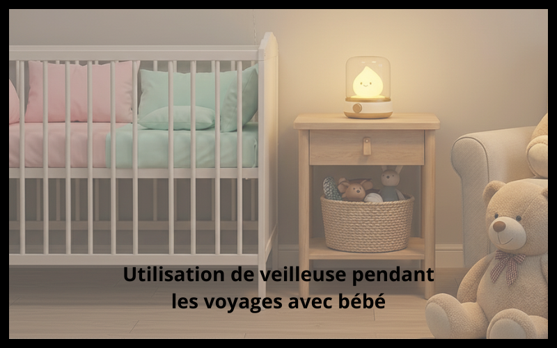 Utilisation de veilleuse pendant les voyages avec bebe