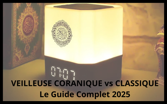Différences entre veilleuse classique et veilleuse coranique