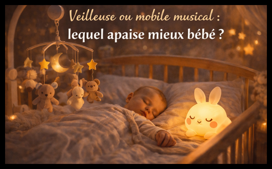Veilleuse ou mobile musical : lequel apaise mieux bébé
