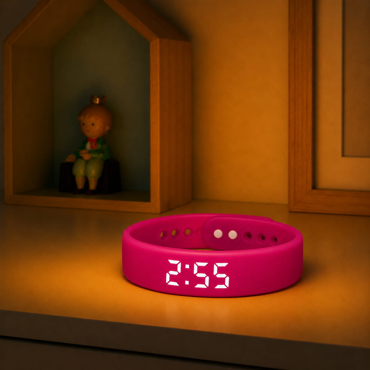 Bracelet réveil silencieux à vibration douce pour se lever sans déranger