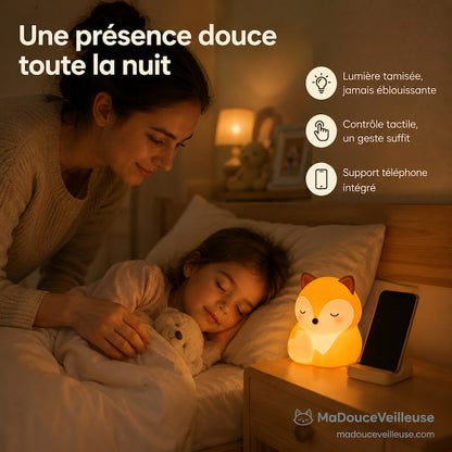 Veilleuse Renard en silicone - FoxyLight