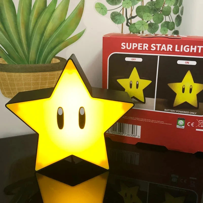 Lampe gaming LED etoile Super Mario bureau MaDouceVeilleuse