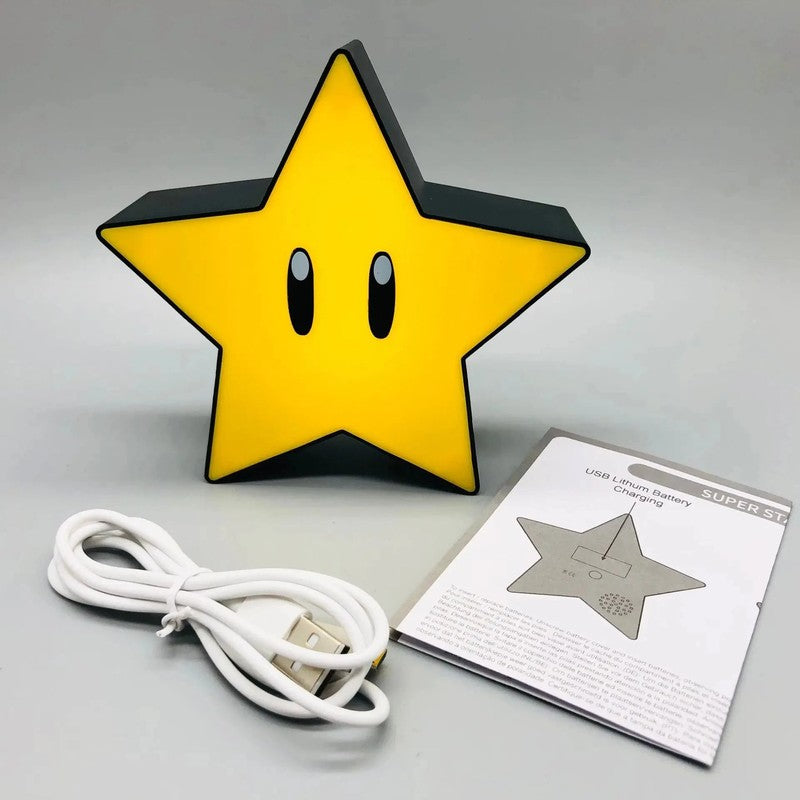 Decoration chambre lampe Super Mario StarHero MaDouceVeilleuse