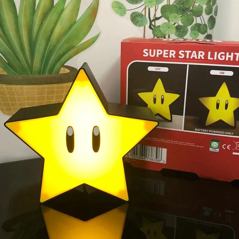 Lampe etoile Super Mario StarHero LED 3D MaDouceVeilleuse