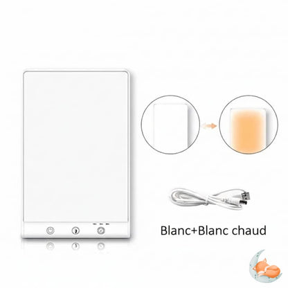 Lampe luminothérapie LED sans UV usage matin 