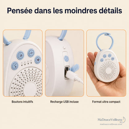 Machine Bruit Blanc Bébé Portable 20 Sons – MiniCalm