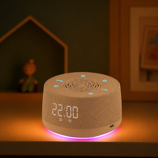 Machine à bruit blanc, enceinte Bluetooth et veilleuse multicolore