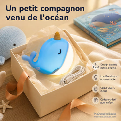 Veilleuse Narval en Silicone