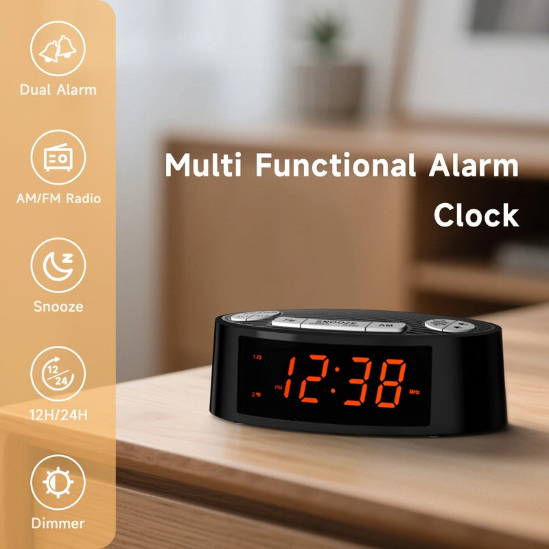 Radio reveil AM/FM double alarme snooze SnoozeRise MaDouceVeilleuse