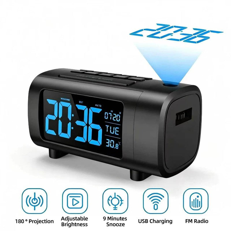 Radio reveil projecteur ado TeenBeam affichage LED MaDouceVeilleuse