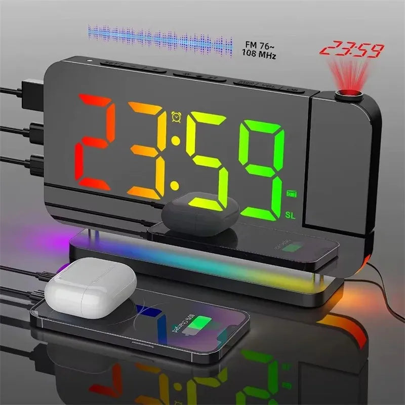 Radio reveil projecteur design StyleRise RGB MaDouceVeilleuse