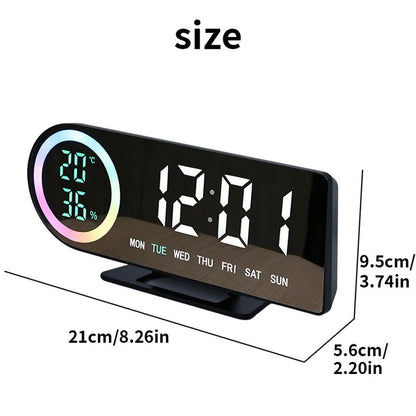 LumiClock reveil numerique luminosite reglable nuit MaDouceVeilleuse