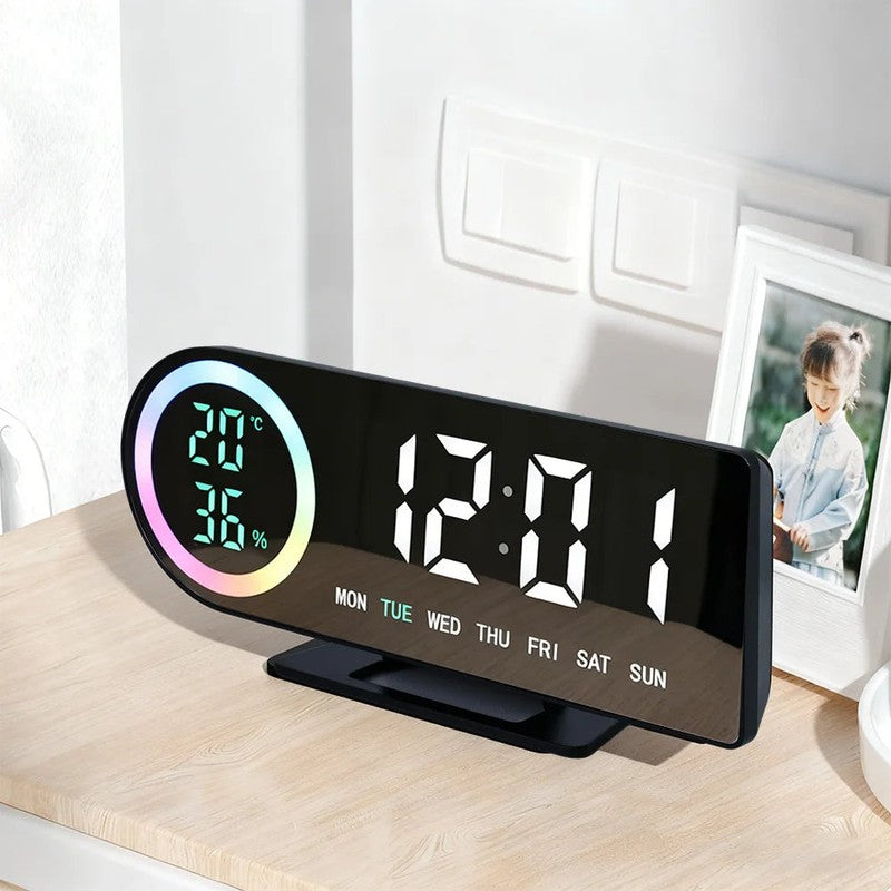 Reveil digital LED multicolore LumiClock affichage 7 couleurs MaDouceVeilleuse