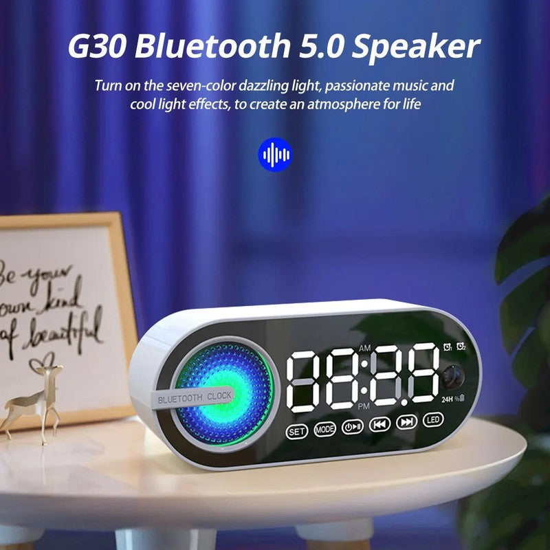 Reveil connecte Bluetooth RGB bureau chambre MaDouceVeilleuse