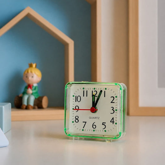 Reveil analogique enfant TinyRise coloris rose chambre MaDouceVeilleuse