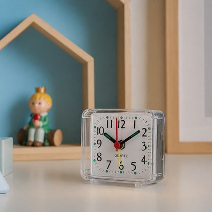 Reveil enfant analogique TinyRise blanc cadran aiguilles MaDouceVeilleuse