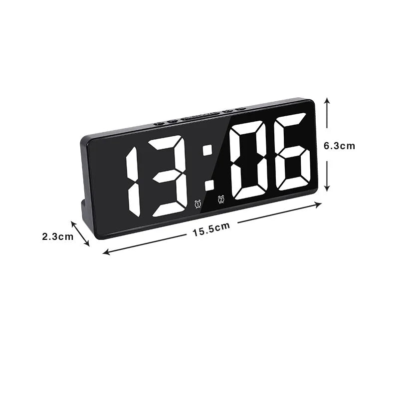 Reveil senior double alarme snooze ecran LED MaDouceVeilleuse