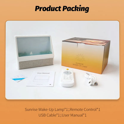Reveil doux DawnRise mode coucher de soleil ambiance tamisee MaDouceVeilleuse