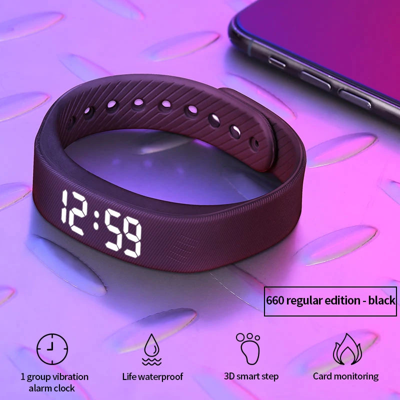 Reveil poignet vibrant PulseRise bracelet silicone MaDouceVeilleuse