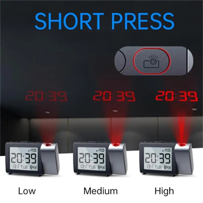 Reveil projecteur piles BeamRise mode week-end snooze MaDouceVeilleuse