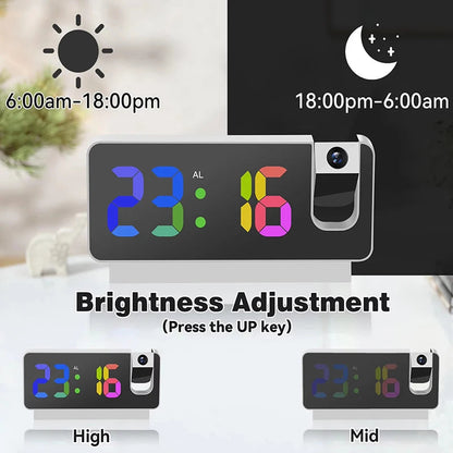 Reveil projecteur LED nuit automatique MaDouceVeilleuse
