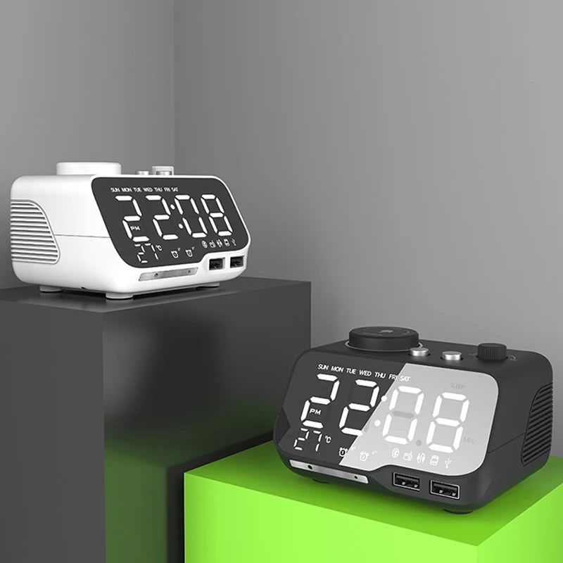 Reveil radio FM numerique BeatRise design moderne MaDouceVeilleuse