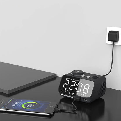 Reveil radio alarme LED BeatRise vue de profil MaDouceVeilleuse