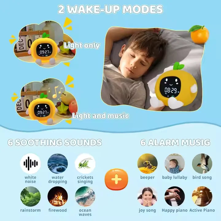 Signal sommeil reveil veilleuse BerryRise silicone MaDouceVeilleuse