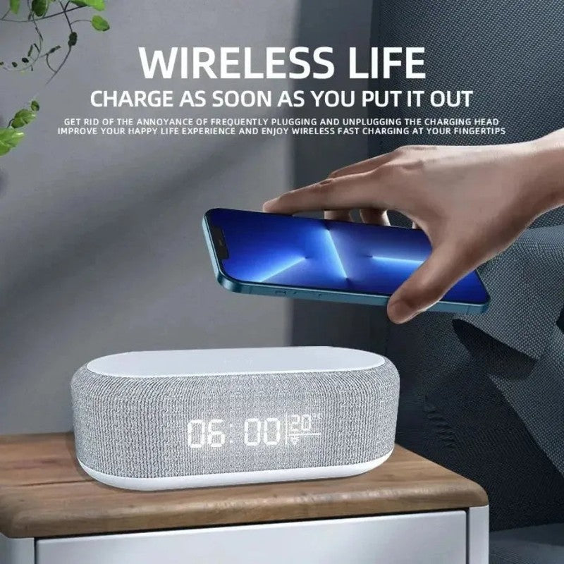 Reveil chargeur sans fil QI table de nuit MaDouceVeilleuse