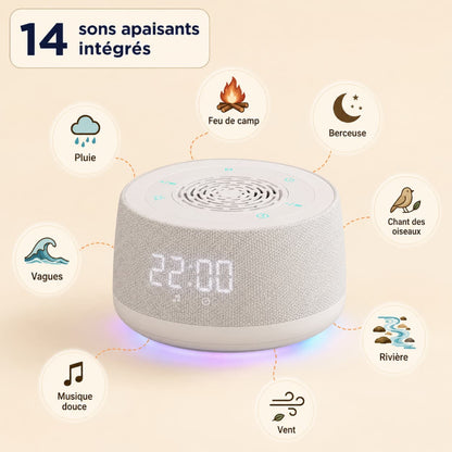 Réveil Bluetooth bruits blancs - WhiteRise