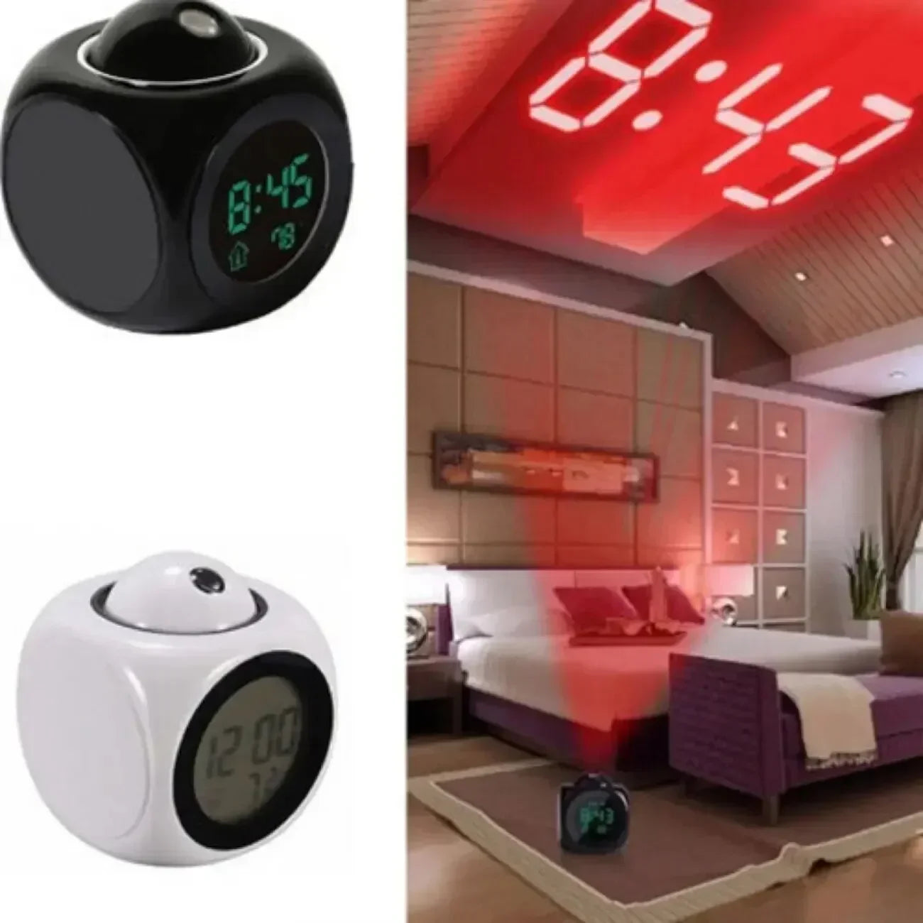 Reveil Projecteur de lheure au plafond