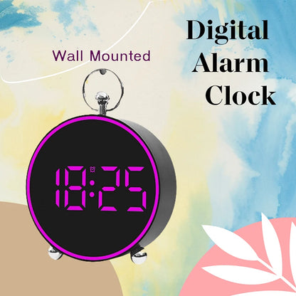 Reveil moderne LED  design circulaire blanc