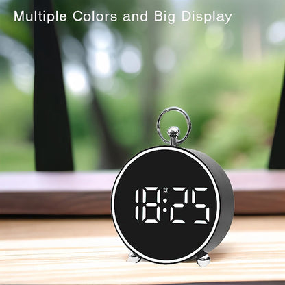 Reveil moderne LED  design circulaire blanc