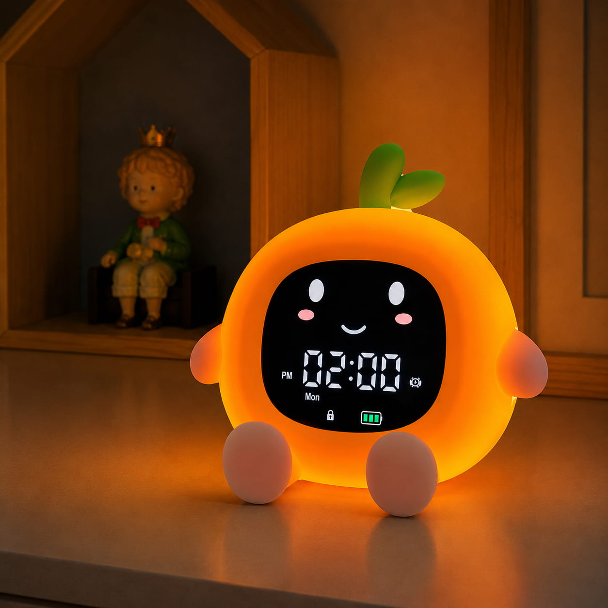 Réveil veilleuse Orange - OrangeRise