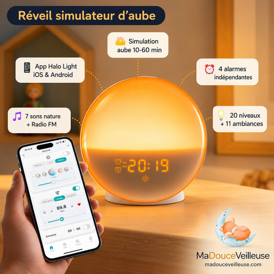 Réveil lumineux simulateur d’aube