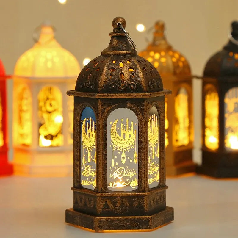Decoration Aid lanterne verre LED blanche
