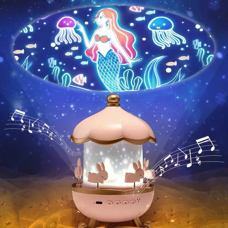 Projection plafond veilleuse DreamSpin chambre enfant Madouceveilleuse