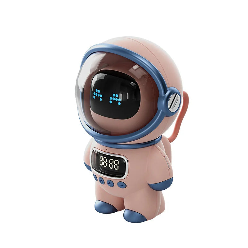 Réveil créatif astronaute avec bruit blanc, musique Bluetooth, prise USB et veilleuse design guitare blanche pour chambre à coucher, chambre d'enfant, bureau Réveil créatif astronaute avec bruit blanc, musique Bluetooth, prise USB et veilleuse design guitare blanche pour chambre à coucher, chambre d'enfant, bureau