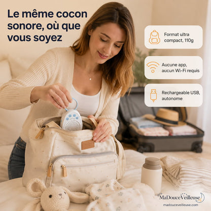 Machine Bruit Blanc Bébé Portable 20 Sons – MiniCalm