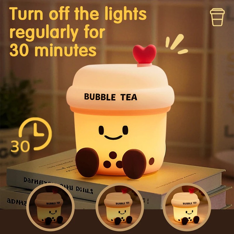 Veilleuse enfant bubble tea lumiere douce MaDouceVeilleuse