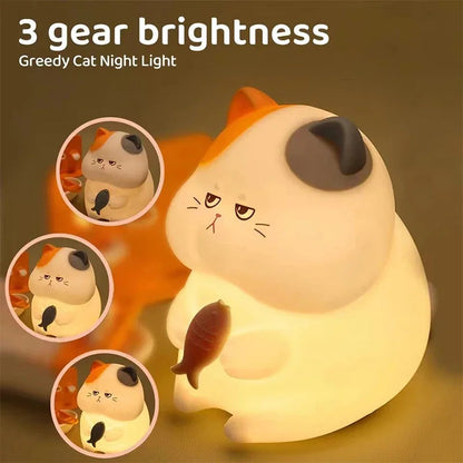 Veilleuse chat rechargeable USB silicone sans BPA MaDouceVeilleuse