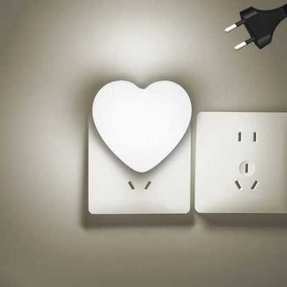 Veilleuse LED cœur compacte design decoratif MaDouceVeilleuse