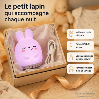 Veilleuse nomade sons apaisants bebe lapin MaDouceVeilleuse