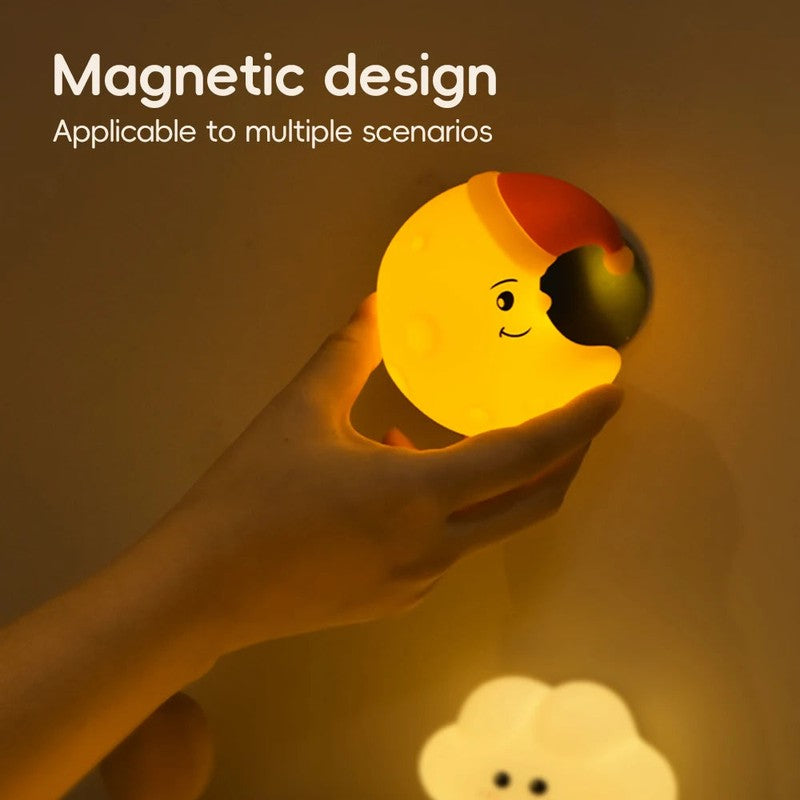 MoonyLight veilleuse lune silicone souple decoration chambre Madouceveilleuse