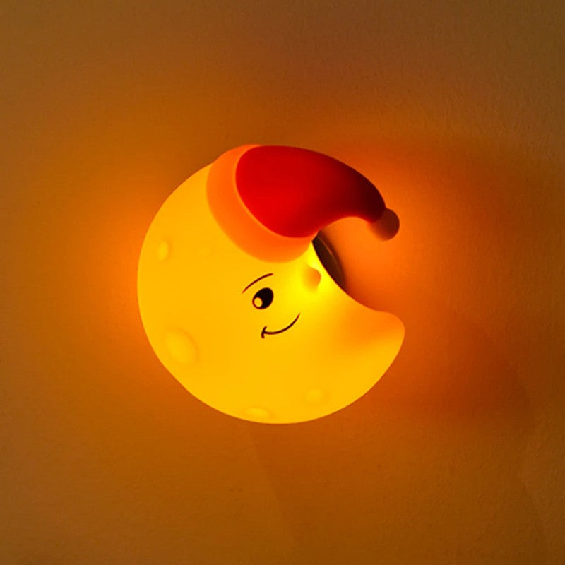 Veilleuse lune silicone sans BPA certifiee CE enfant Madouceveilleuse