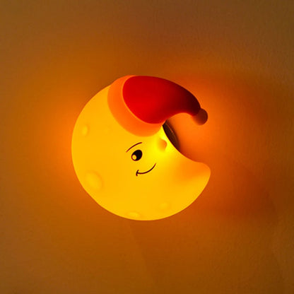 Veilleuse lune silicone sans BPA certifiee CE enfant Madouceveilleuse