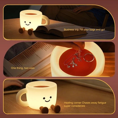 Veilleuse tasse cafe 7 couleurs lumiere douce MaDouceVeilleuse
