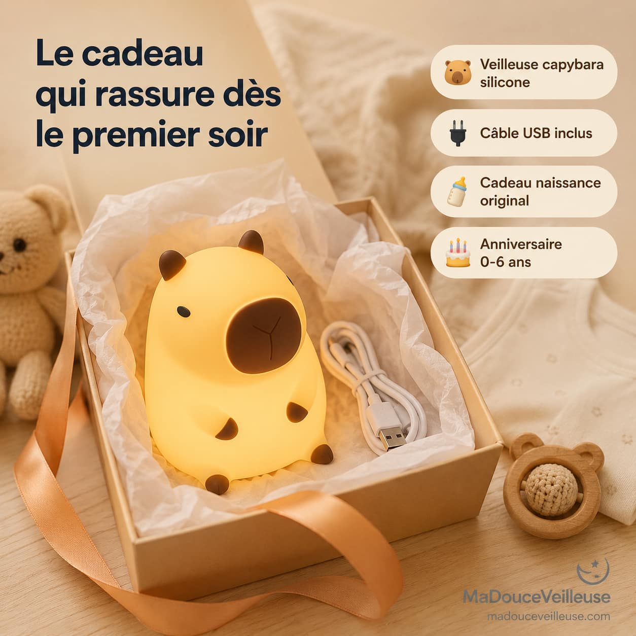 Veilleuse Capybara | CapiZen
